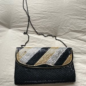 Vintage Chain Link Art Deco Clutch Purse